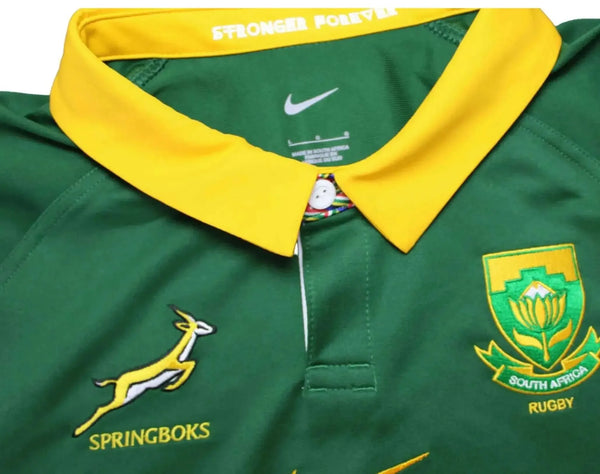 2026 Nike Springboks Home Stadium rugby jersey in green and gold with Springbok and SA Rugby crest, size 2X-Large