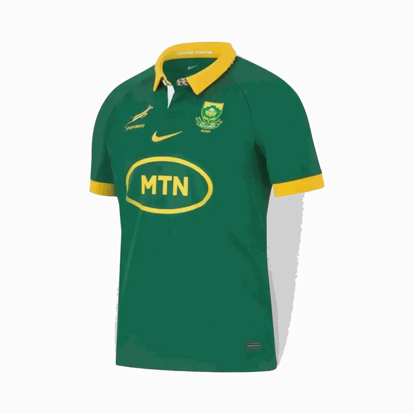 Official Springbok Jersey 2XL green and gold rugby shirt with Nike and MTN logos