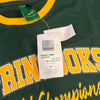 Green Springbok Official Licensed Supporter T-Shirt with yellow and white lettering and official tag visible