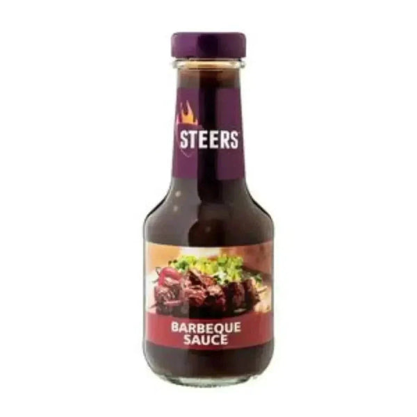 Steers Sauce BBQ 375ml bottle for South African braai with smoky fruity flavors