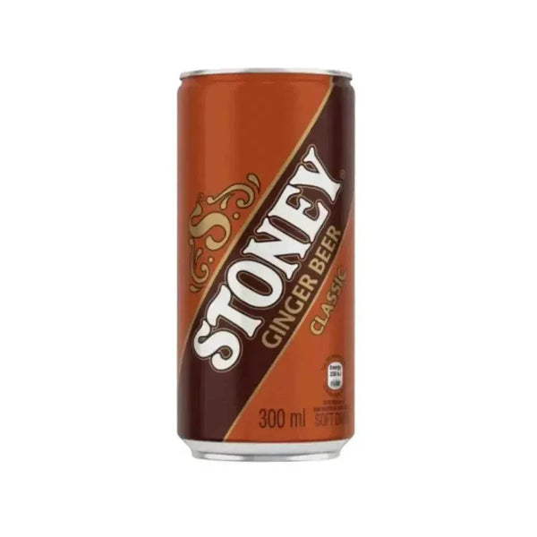 Stoney Ginger Beer 300ml bottle with crisp, sweet, and spicy flavor