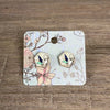 Stud Earrings - Hexagon Mint Face - Something From Home - South African Shop