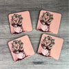 Coasters - Succulent in Enamel Mug (Set of 4) - Something From Home - South African Shop