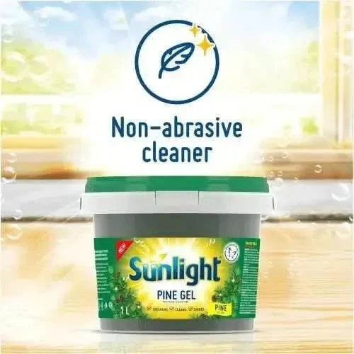 Sunlight Pine Gel 1L multipurpose cleaner with pine scent for floors, walls, and toilets