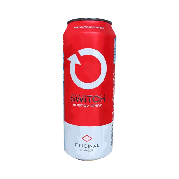 Switch Energy Drink Original Red 500ml can with bold red design