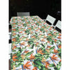 White Tablecloth with Watercolour Strelitzia - Something From Home - South African Shop