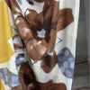 Mustard brown and grey soft winter scarf from Cotton Road 80cm by 175cm
