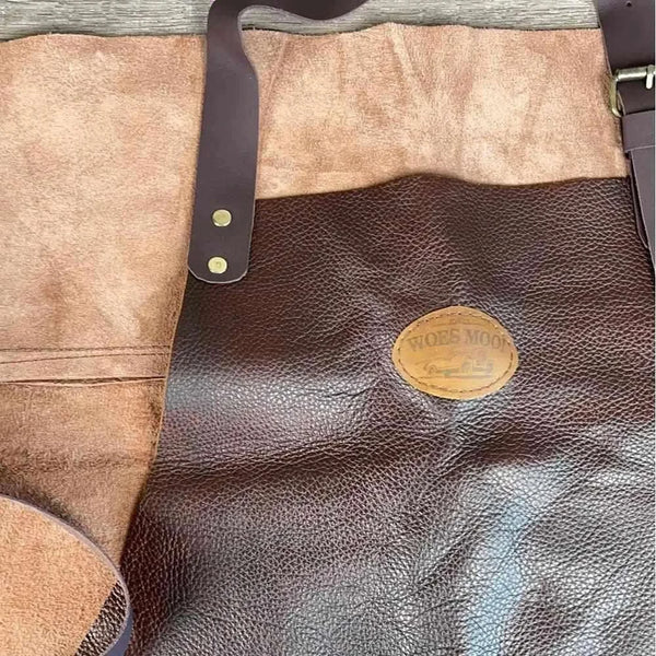 Woesmooi Genuine leather Apron - Brown from South African Shop in New Zealand – Something From Home.