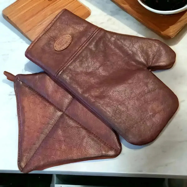 Woesmooi Genuine leather gloves & potholder from South African Shop in New Zealand – Something From Home.