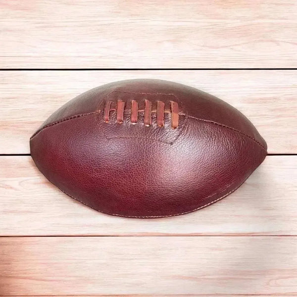 Woesmooi Genuine Leather Rugby Ball replica made from premium leather for awards