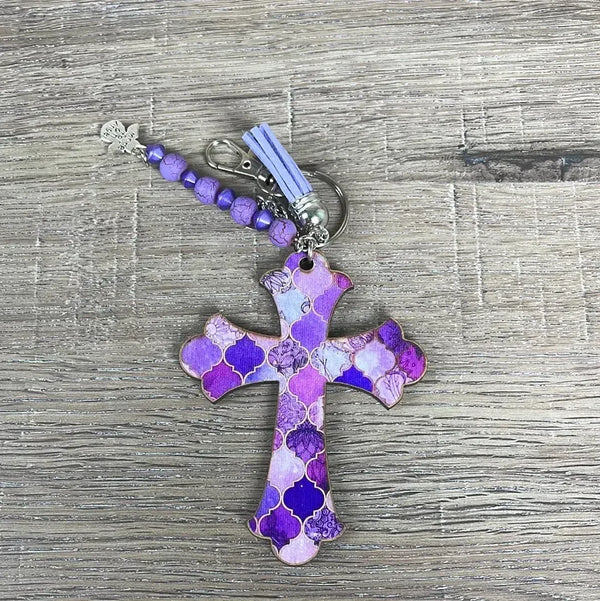 Keyring - Wooden Cross - Something From Home - South African Shop