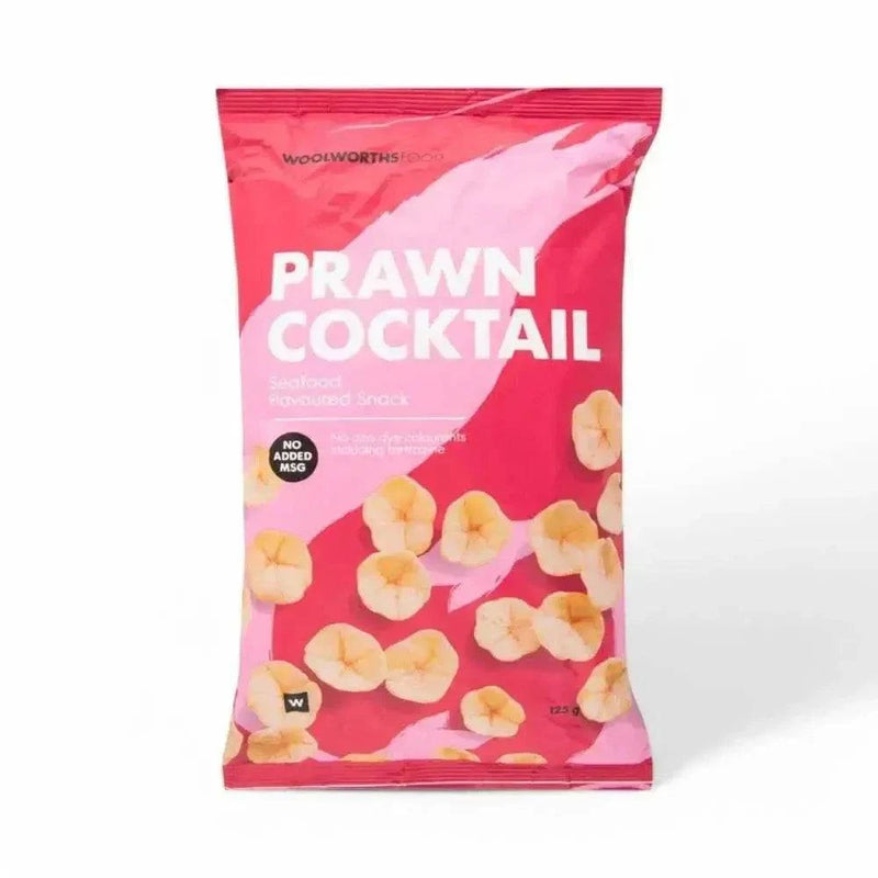 Woolworths Prawn Cocktail Chips 125g bag