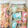 Bakers Zoo Biscuits in jar, featuring colorful iced animal shapes.