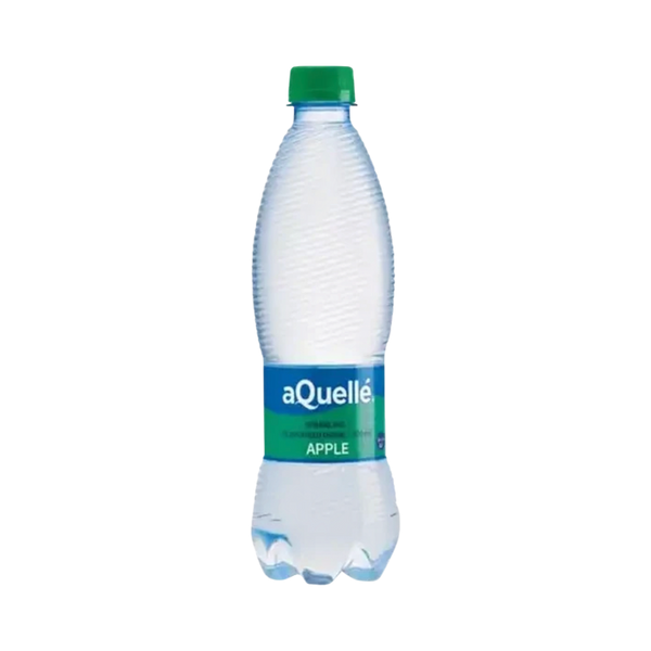 aQuellé Flavoured Sparkling Water - Apple 500ml (Pack of 6 x 500ml)