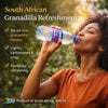 Woman drinking aQuellé Granadilla Flavoured Sparkling Water
