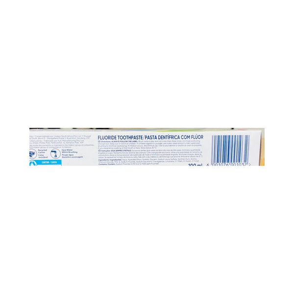 Aquafresh Mild & Minty Toothpaste directions ingredients and barcode panel