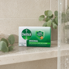 Dettol Original Bath Soap 175g on a clean shower shelf with eucalyptus