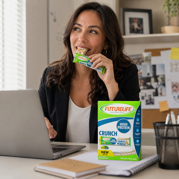 Futurelife High Protein Crunch bar office lifestyle