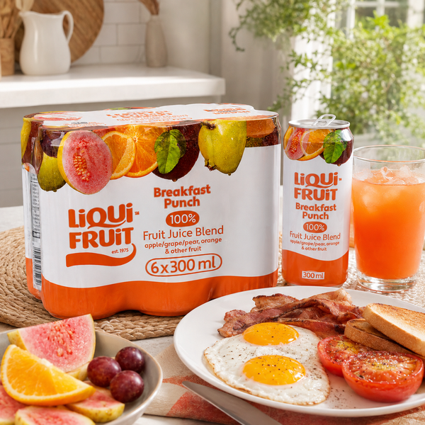 Liqui-Fruit Breakfast Punch 6 x 300ml with breakfast