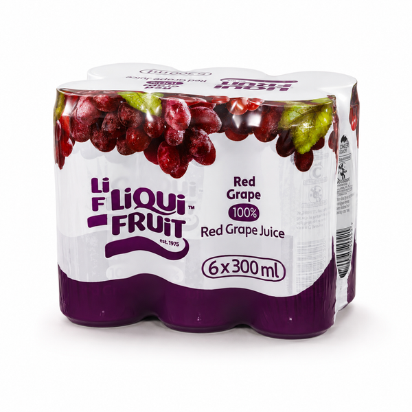 Liqui-Fruit Red Grape 100% Juice 6 x 300ml multipack