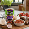 Miami Boerie Relish Sweet Tomato with Garlic 450g with tomatoes garlic and grilled sausages