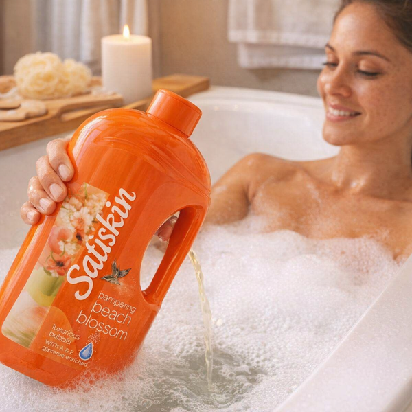 Satinskin - Luxury Bubble Bath (Pampering Peach Blossom) - 2L Facebook Ad