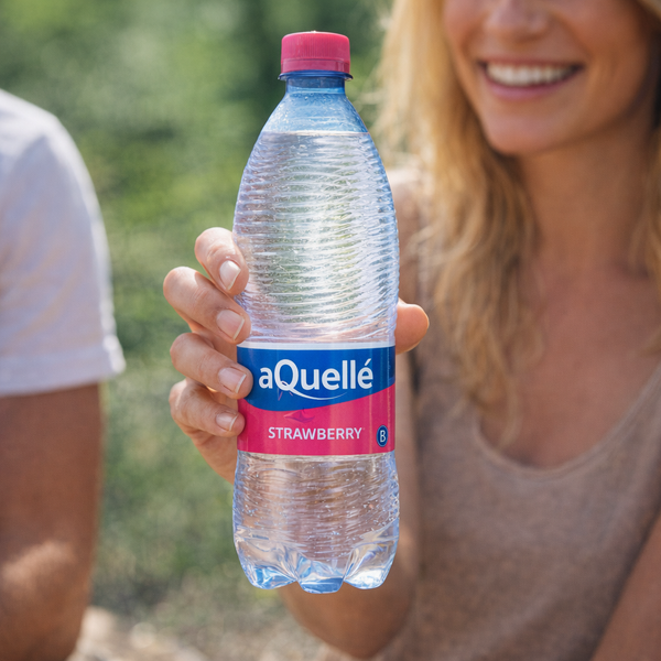 aQuellé Flavoured Sparkling Water - Strawberry 500ml Facebook Ad