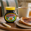 South African Yeast Spread 250g jar on a breakfast tray