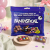 Woolworths Fantastical 150g mini chocolate slabs presented as a colourful treat