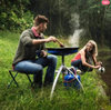 CADAC outdoor bbq equipment and people enjoying outdoors