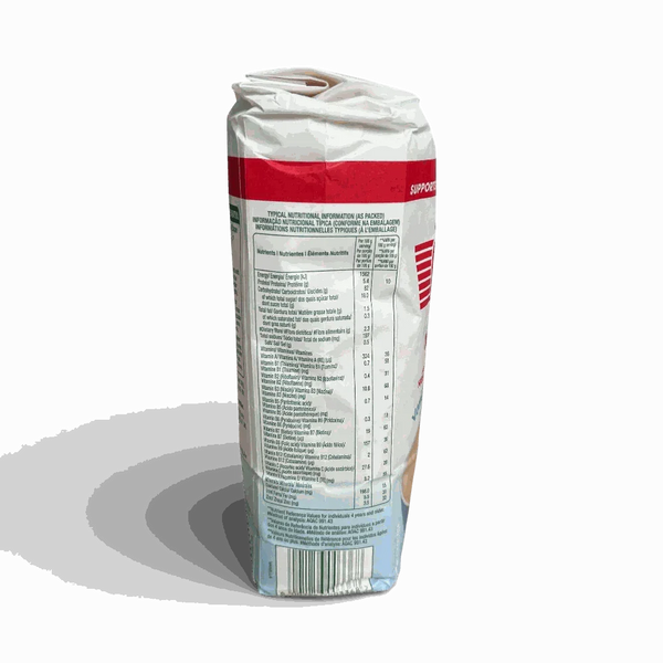 ACE Vanilla Instant Maize Porridge 1kg side nutrition panel