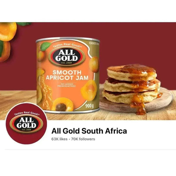All Gold Smooth Apricot Jam 450g serving suggestion