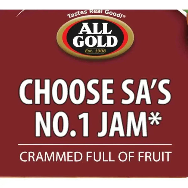 All Gold Smooth Apricot Jam 450g jar and apricot spread