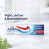 Aquafresh Fresh & Minty toothpaste with cavity and fresh breath message
