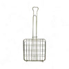 LK's Mild Steel BBQ grid with clamp handle for grilling sandwiches, meats, and vegetables