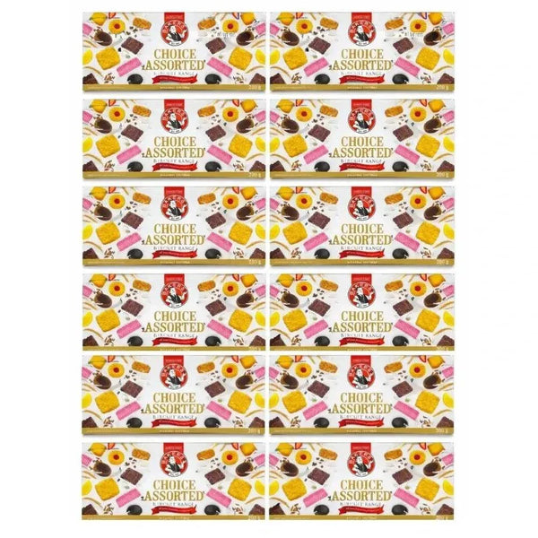 Bakers Choice Assorted pack of 12 cream-filled cookies with variety and quality ingredients