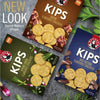 Bakers Pyotts Kips Bacon Flavoured Crackers - 200g packaging with bacon slices and crunchy crackers.