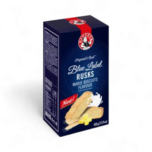 Bakers Marie Biscuit Rusks 450g, classic flavor and perfect crunch for dipping in tea or coffee.