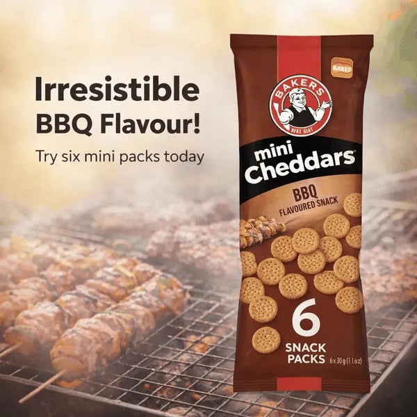 Bakers Mini Cheddars - Multipack BBQ 33g (Pack of 6) Facebook Ad