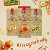 Bakers Provita biscuits - Wholewheat Crispbread 250g packaging with nutritional highlights and #loveyourbody message.
