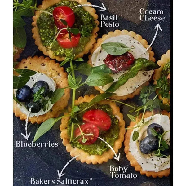 Bakers Salticrax Salted Crackers 200g pack of crunchy salted snacks perfect for cheese and dip pairings