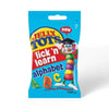 Beacon Jelly Tots Lick & Learn Alphabets 100g pack, featuring fun letter-shaped, fruit-flavored jellies.