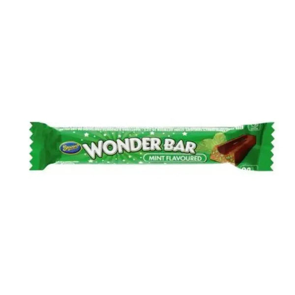 Beacon Wonder Bar Mint chocolate bar with rich milk chocolate and refreshing mint flavor packaging