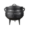 Heavy-duty cast iron Best Duty Potjie 3-legged pot with lid and handle, 9.3L capacity for outdoor cooking