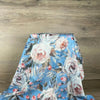 Scarf - Blue with Light Pink Roses - Something From Home - South African Shop