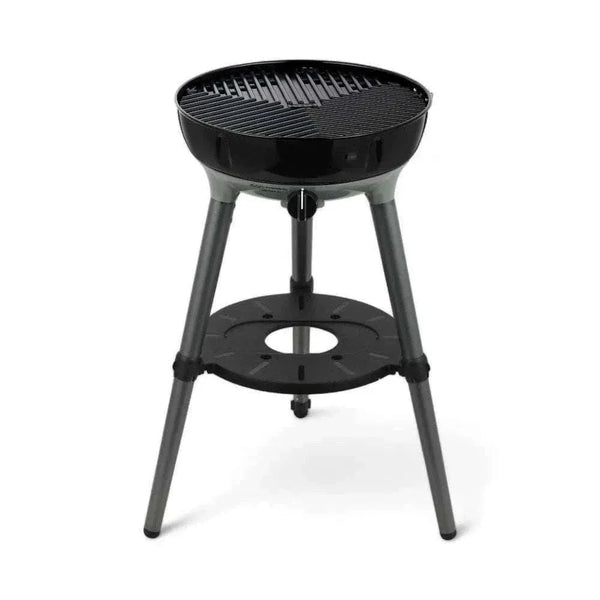 Portable CADAC Carri Chef 40 gas BBQ with dome, ideal for camping and picnics.