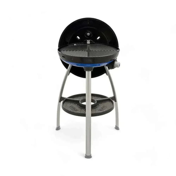CADAC Carri Chef 50 gas BBQ with dome, featuring a 46cm cooking surface and stainless steel burner.