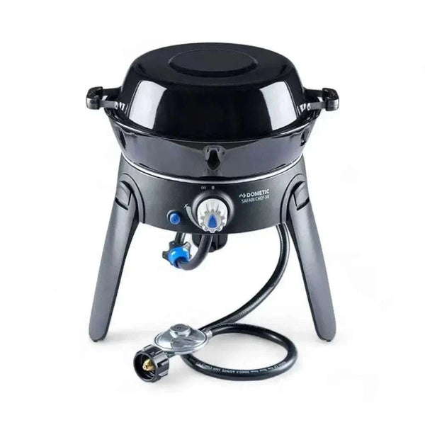 CADAC Safari CHEF 30 Cooker portable outdoor gas stove with fold-away legs and interchangeable cooking surfaces