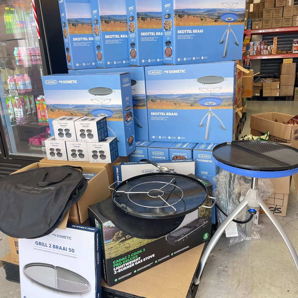 CADAC Skottel Braai portable outdoor cooker with NZ gas compliance and 46cm grill size