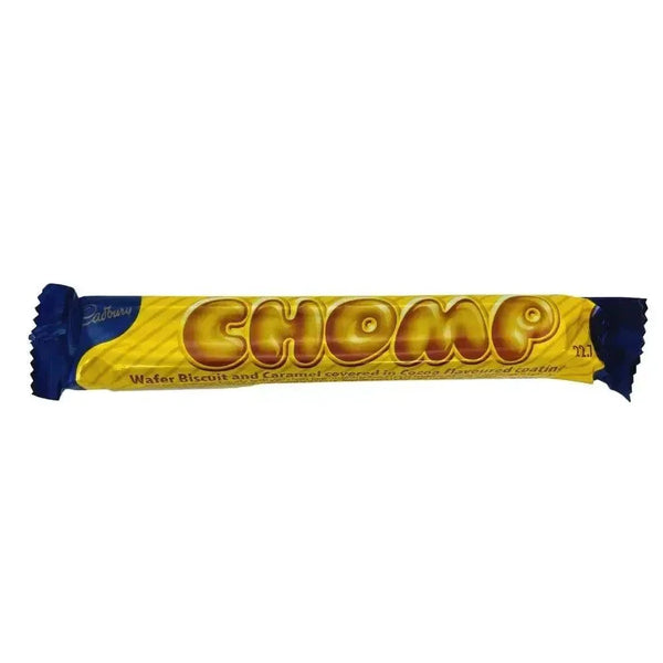 Cadbury's Chocolate Chomp large 22.7g chocolate bar with hippo mascot and iconic branding